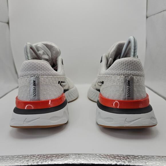 Nike React Infinity Run Flyknit 3 Leopard White Black Womens 8 Running Shoes - Picture 7 of 12